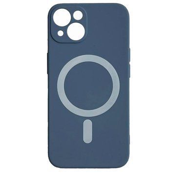 Силиконовый чехол с MagSafe для iPhone 13 Серо-голубой 214-00053 фото