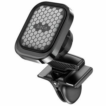 Тримач для мобільного HOCO S49 Fuerte series air outlet magnetic car holder Black 656-00506 фото
