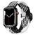 Плетений ремінець WB-03 для Apple Watch 42/44/45/49 mm Black & white 212-00707 фото