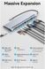 USB-хаб Vention Multi-function USB-C to HDMI/VGA/USB-C Gen 1/USB 3.0x2/USB 2.0/RJ45/SD/TF/TRRS 3.5mm/PD Docking Station 0.25m THTHC фото 2