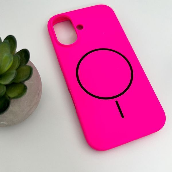 Чохол для смартфона Silicone Case Magnetic для Apple iPhone 17 Shiny Pink 666-04125 фото