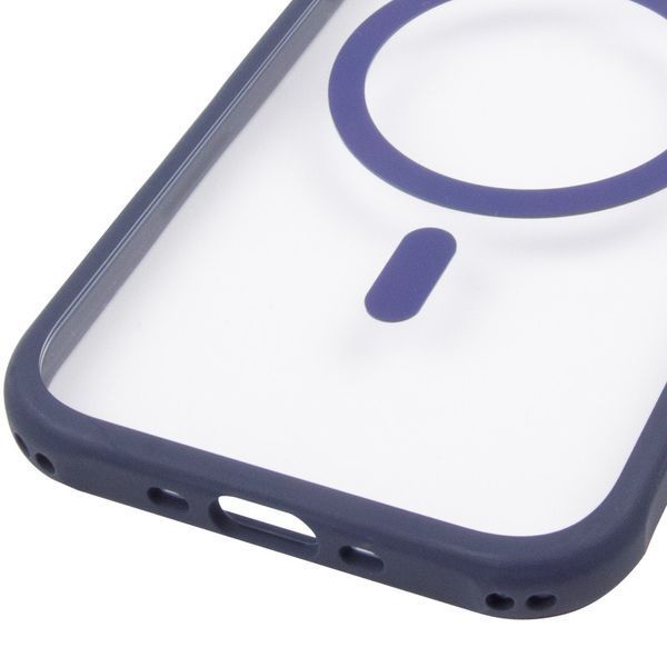 Чохол TPU+PC GETMAN Moon Clear with MagSafe для Apple iPhone 17 Air (6.5") Blue 656-08406 фото