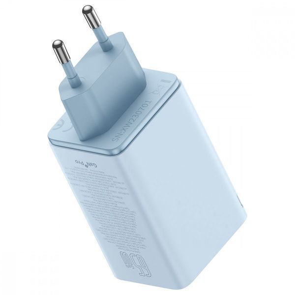 МЗП Baseus GaN6 Pro Fast Charger 65W (2 Type-C + 2 USB) Purple P10162701533-00 фото
