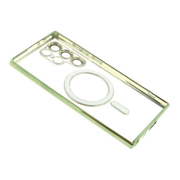 Чохол Wave TPU Metallic with Magsafe для Samsung Galaxy S22 Ultra (S908) Green 555-00173 фото