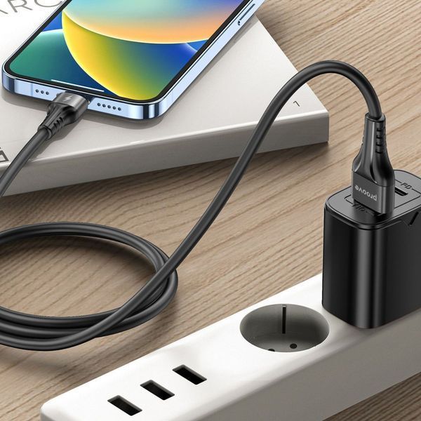 Кабель Proove Double Way Silicone USB to Micro USB 2.4A (1m) Black CCDS20001301 фото