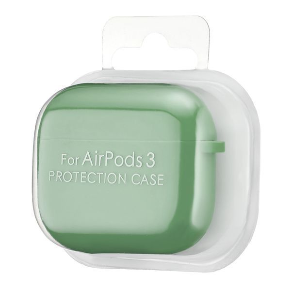 Силіконовий чохол 2,5mm з мікрофіброю для AirPods 3 Mint 203-00166 фото