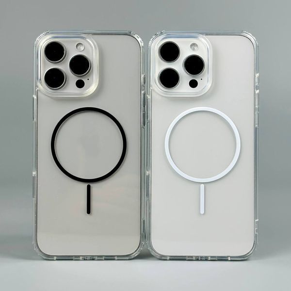 Прозорий чохол NEW Clear Case with MagSafe для iPhone 16 Pro Max Black 214-02831 фото