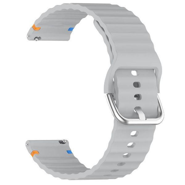 Силиконовый ремешок Wavy для Smart Watch 22mm Light Gray 212-01693 фото