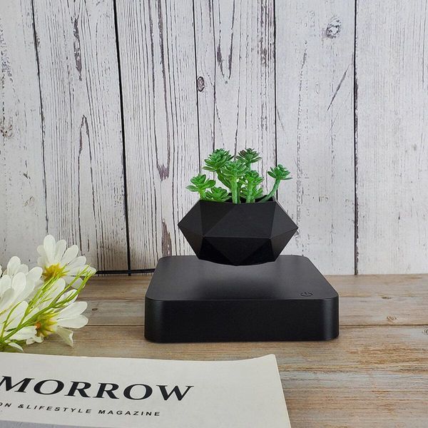 Магнитный левитирующий горшок для растений HCNT Magnetic Levitating Pot M10-GW4 Black 656-03262 фото