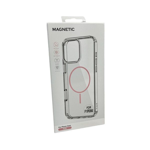 Чехол Acrylic Thin Magnetic для Apple iPhone 15 Pro Max Pink 666-03680 фото
