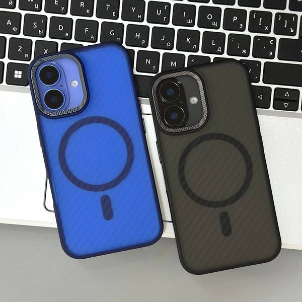 Чехол Wavy Pattern Matte Corrugated Camera Magnetic для iPhone 15 Pro Light Brown 214-02460 фото