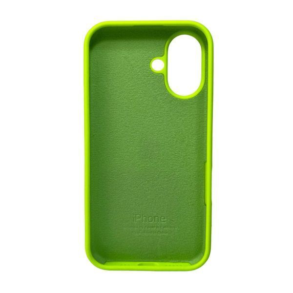 Силиконовый чехол для iPhone 16 Shiny Green 666-01186 фото