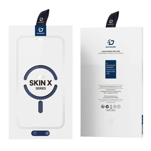 Чохол-книжка Dux Ducis Skin X Pro with MagSafe для iPhone 15 Blue 757-00494 фото