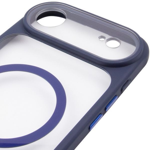 Чохол TPU+PC GETMAN Moon Clear with MagSafe для Apple iPhone 17 Air (6.5") Blue 656-08406 фото