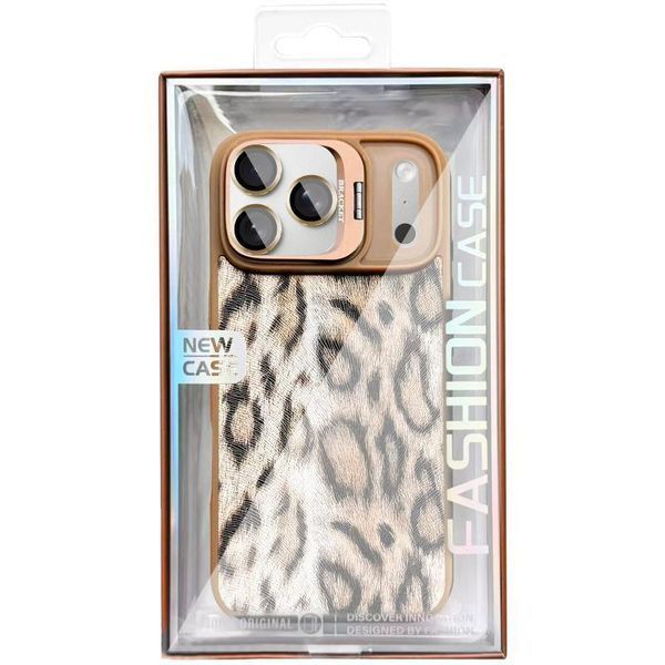 Чехол TPU+PC Wild Leopard with MagSafe and Lens для Apple iPhone 17 Pro (6.3") Brown 656-08230 фото