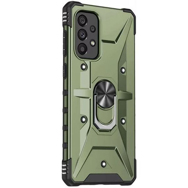 Ударопрочный чехол Pathfinder Ring для Samsung Galaxy A13 4G / A23 4G / M13 4G / M23 5G / A04s Army Green 777-07889 фото