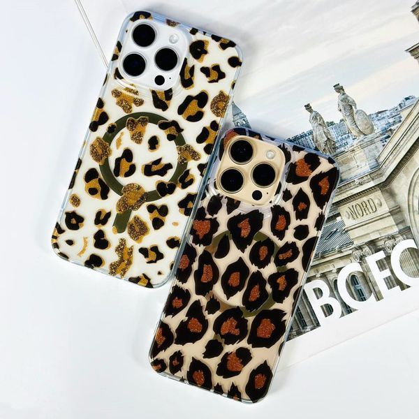 Чохол Transporent Case with Print Magnetic для iPhone Xs Max Leopard 214-04544 фото