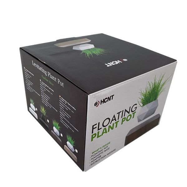 Магнитный левитирующий горшок для растений HCNT Magnetic Levitating Pot M10-GW4 Black 656-03262 фото