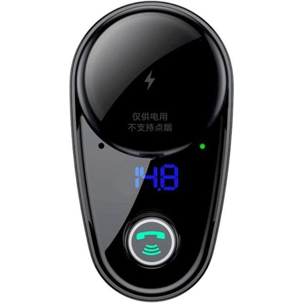 Автомобільний зарядний пристрій з FM-модулятор Baseus S-06 Car Bluetooth MP3 Player Black 656-00565 фото
