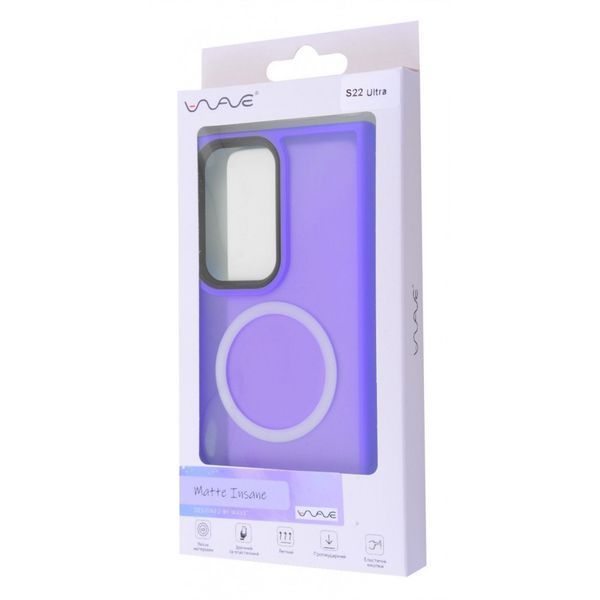 Чохол WAVE Matte Insane Case with Magnetic Ring для Samsung Galaxy S22 Ultra Midnight blue 656-07712 фото