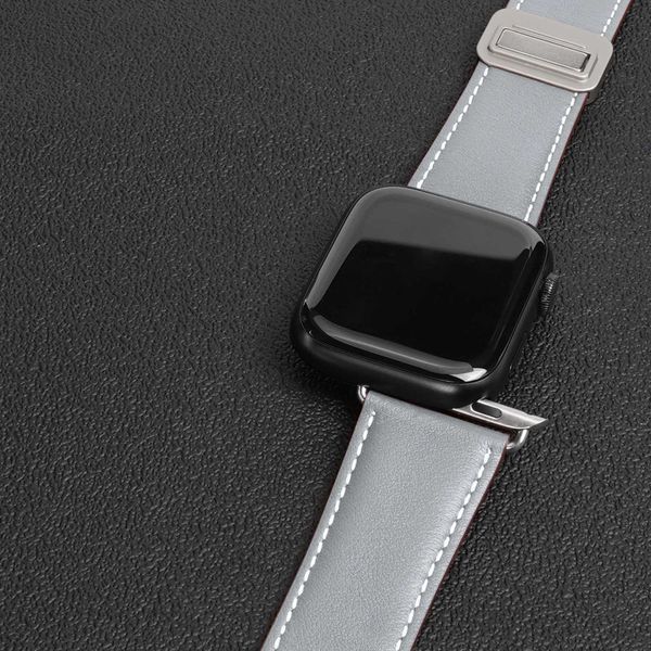 Ремешок Dux Ducis Genuine Leather для Apple Watch 38/40/41/42mm(ser.10) Grey 212-01793 фото