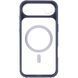 Чохол TPU+PC GETMAN Moon Clear with MagSafe для Apple iPhone 17 Air (6.5") Blue 656-08406 фото 3