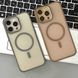 Чехол Wavy Pattern Matte Corrugated Camera Magnetic для iPhone 15 Pro Light Brown 214-02460 фото 2