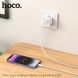 Мережевий зарядний пристрій з кабелем HOCO C146A Charm single port PD20W charger set (C to iP) (EU) White 6942007630252 фото 7