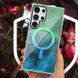 Чехол TPU Shiny Mountain (MagFit) для Samsung Galaxy S25 Ultra Green / Blue 555-02829 фото 5
