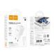 Мережевий зарядний пристрій з кабелем HOCO C146A Charm single port PD20W charger set (C to iP) (EU) White 6942007630252 фото 2
