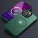 TPU+PC чохол Metal Buttons with MagSafe Colorful для Apple iPhone 16 Pro (6.3") Dark Green 555-03029 фото 2