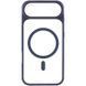 Чохол TPU+PC GETMAN Moon Clear with MagSafe для Apple iPhone 17 Air (6.5") Blue 656-08406 фото 2