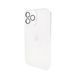 Чехол для смартфона AG Glass Matt Frame Color для iPhone 13 Pro Max Pearly White 666-00599 фото 1