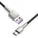 Кабель Baseus Cafule Metal Data Type-C 66W (1m) Black CAKF000101 фото 8