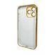 Чохол AG Glass Sapphire Frame MagSafe для iPhone 14 Pro Max Gold 666-02814 фото 2