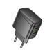 Мережевий зарядний пристрій HOCO CS61A Bright PD30W+QC3.0 charger (EU) Black 6942007638425 фото 3