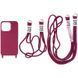 Чехол TPU two straps California для iPhone 13 Rose Red 208-05658 фото 1