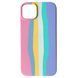 Силіконовий чохол Rainbow для iPhone 12/12 Pro Pink/Blue 888-00100 фото
