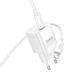 Мережевий зарядний пристрій з кабелем HOCO C146A Charm single port PD20W charger set (C to iP) (EU) White 6942007630252 фото 6