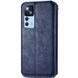 Шкіряний чохол-книжка GETMAN Cubic для Xiaomi 12T / 12T Pro Синій 555-01884 фото 2