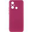 Чехол TPU GETMAN Liquid Silk Full Camera для Xiaomi Redmi 12C Бордовый / Marsala