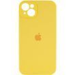 Силиконовый чехол с закрытой камерой для iPhone 14 Sunny Yellow 666-00825 фото
