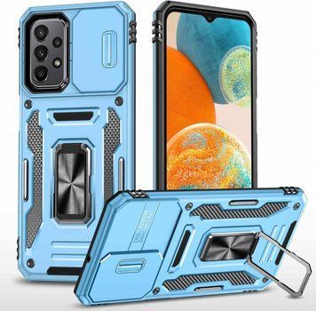 Ударопрочный чехол Camshield Army Ring для Samsung Galaxy A23 4G Light Blue 777-05146 фото