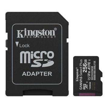 Карта памяти microSDXC (UHS-1) Kingston Canvas Select Plus Gen3 256Gb class 10 А1 (R-150MB/s) (adapter SD) SDCS3/256GB фото