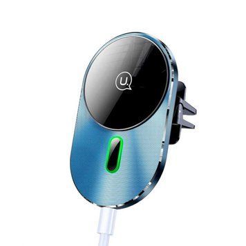 Тримач для мобільного Usams US-CD170 Magnetic Car Wireless Charging Phone Holder (Air Vent) 15W (With Magnetic 656-00507 фото