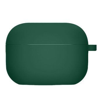 Силиконовый футляр с микрофиброй для наушников Airpods Pro Pine green 203-00227 фото