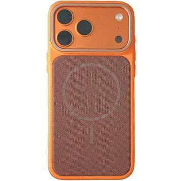 Чехол TPU TechWoven Hybrid with MagSafe для Apple iPhone 16 Pro Max (6.9") Orange / Brown 214-04735 фото