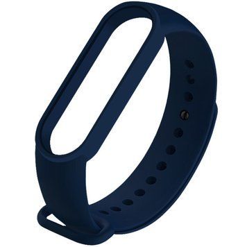 Силиконовый ремешок для Xiaomi Mi Band 3/4 Midnight blue 212-01188 фото