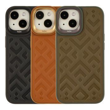 Чохол Kajsa Briquette Collection Rhombus для iPhone 15 Light Grey 757-00004 фото