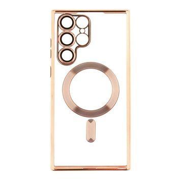 Чохол Wave TPU Metallic with Magsafe для Samsung Galaxy S22 Ultra (S908) Rose Gold 555-00174 фото